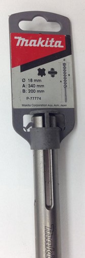 Бур SDS-max, 18х200х340мм, ZENTRO Makita P-77774